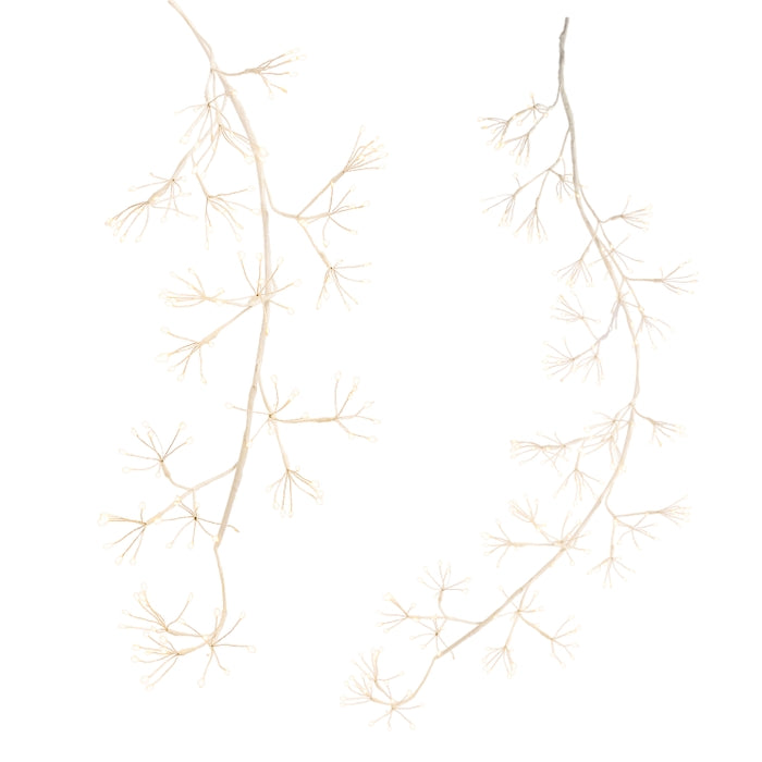 5' White Iced Fairy Light Tape Pod Garland