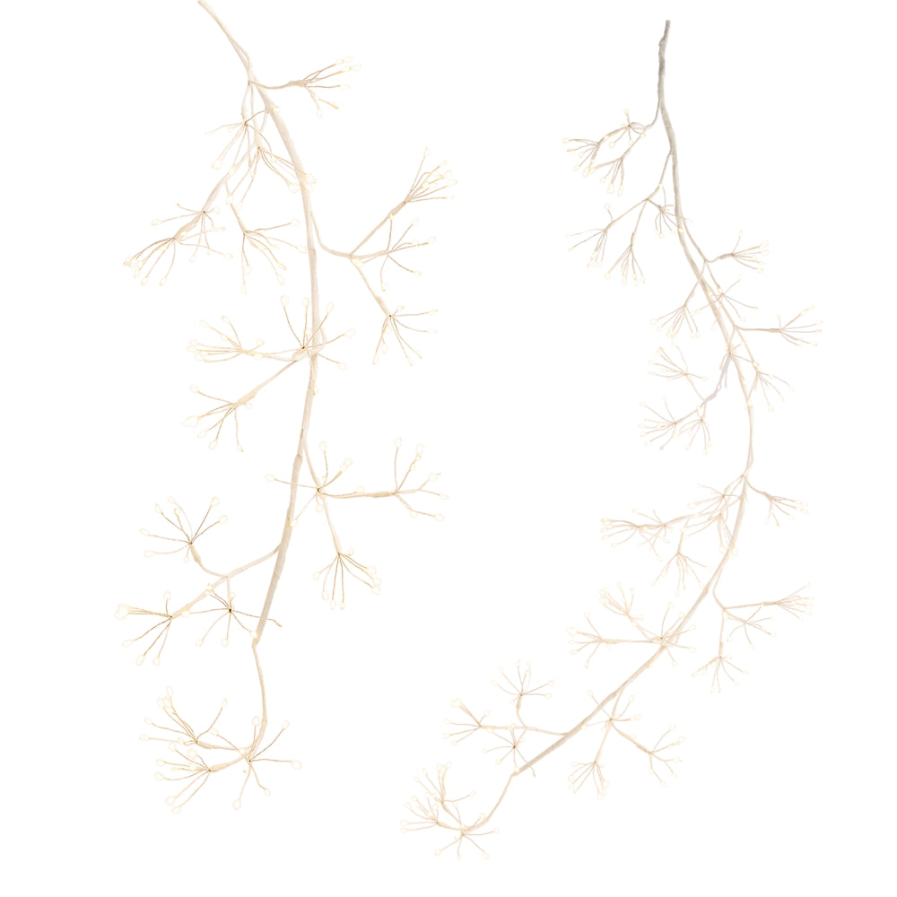 5' White Iced Fairy Light Tape Pod Garland