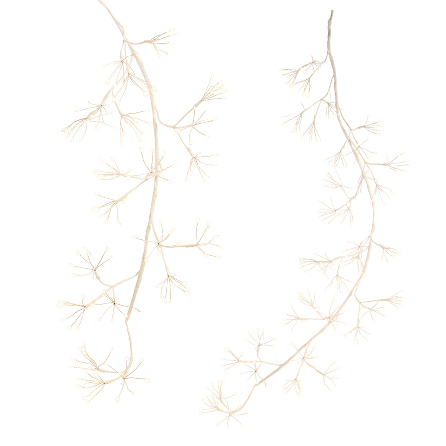 5' White Iced Fairy Light Tape Pod Garland