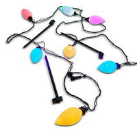 15' Connectable Matte Jumbo Vintage String Lights on Green