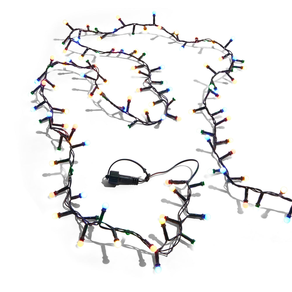16.5' Connectable Mini Ball Bulb on Green Wire with 200