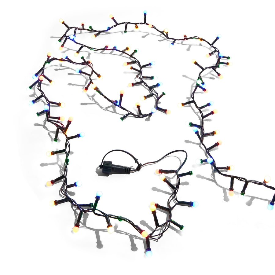 16.5' Connectable Mini Ball Bulb on Green Wire with 200
