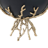 Chic Modern Soft Gold and Black Twig Bowl - Perfect Centerpiece