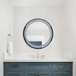 Blakewell, 24 Inch, Black/silver, Aluminum Led Mirror