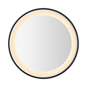 Blakewell, 24 Inch, Black/silver, Aluminum Led Mirror