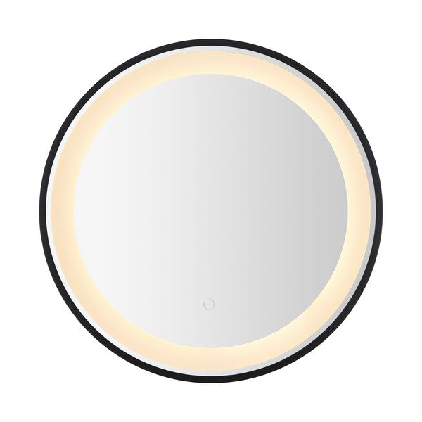 Blakewell, 24 Inch, Black/silver, Aluminum Led Mirror