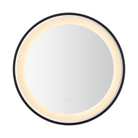 Blakewell, 24 Inch, Black/silver, Aluminum Led Mirror