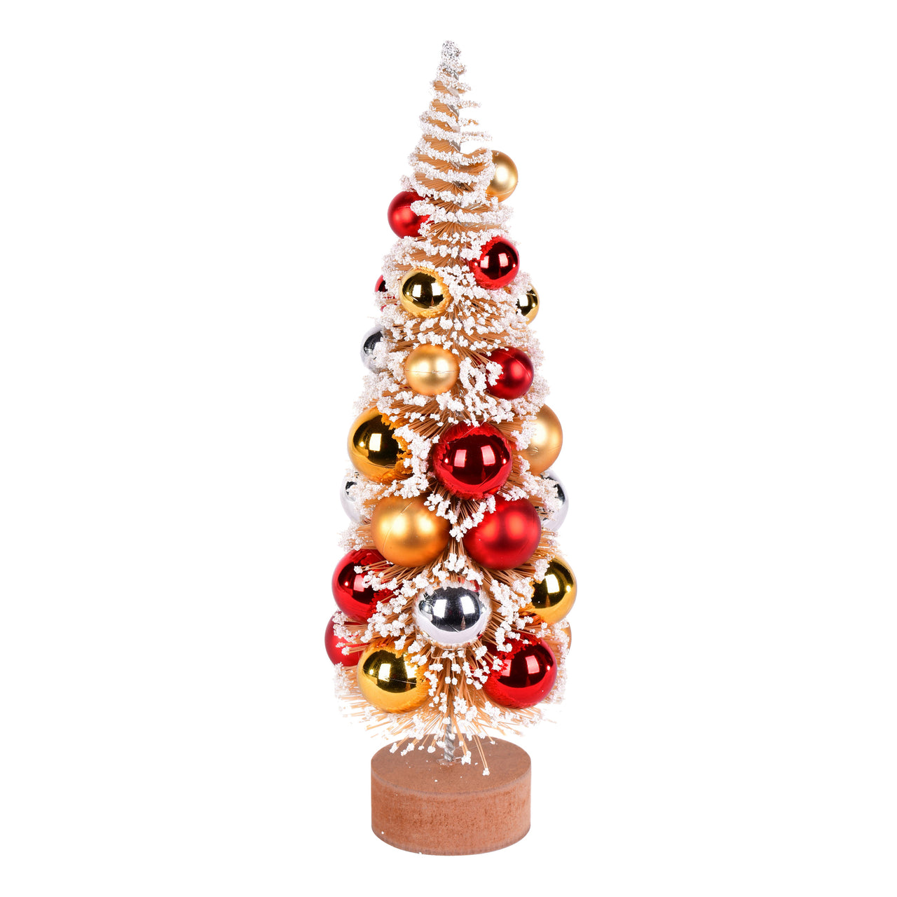 12" Frst Gold Tree Red-Gold-Silver Balls