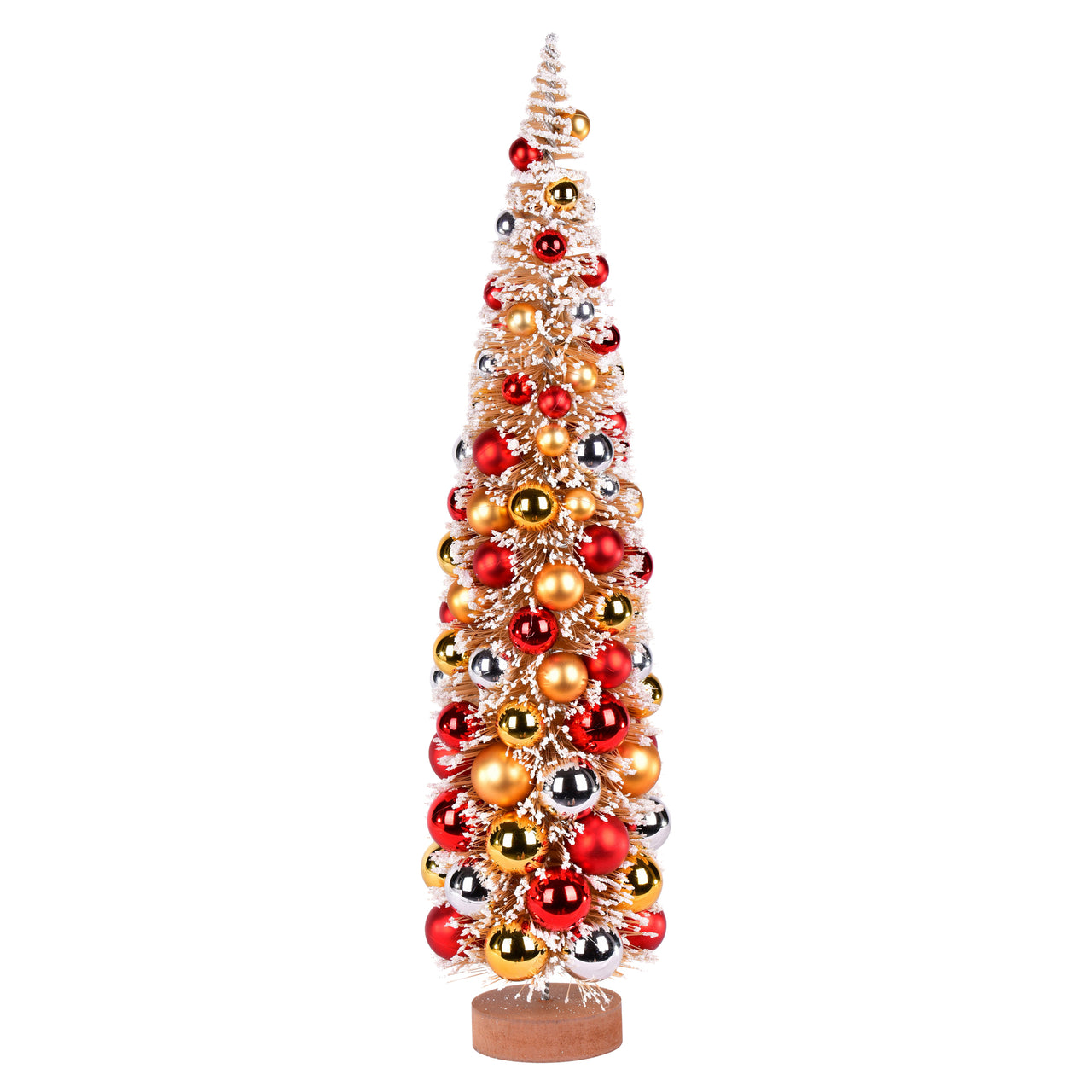 24" Frst Gold Tree Red-Gold-Silver Balls