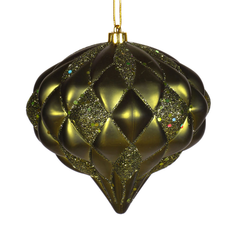 5.7" Olive Matte-Glitter Diamond