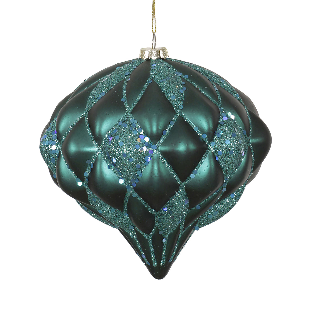 5.7" Emerald Matte-Glitter Diamond