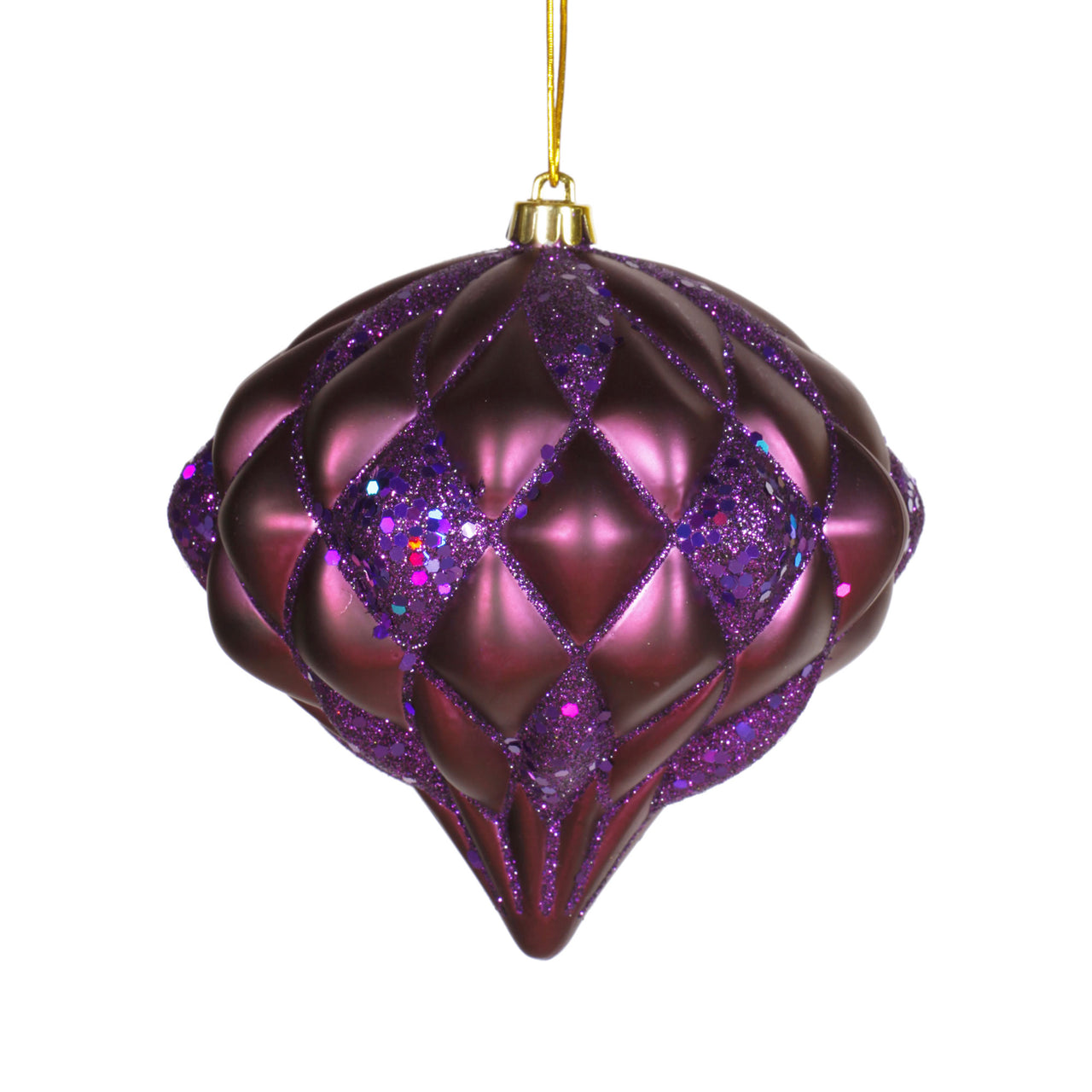 5.7" Plum Matte-Glitter Diamond