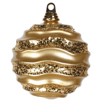 6'' Gold Candy Glitter Wave Ball