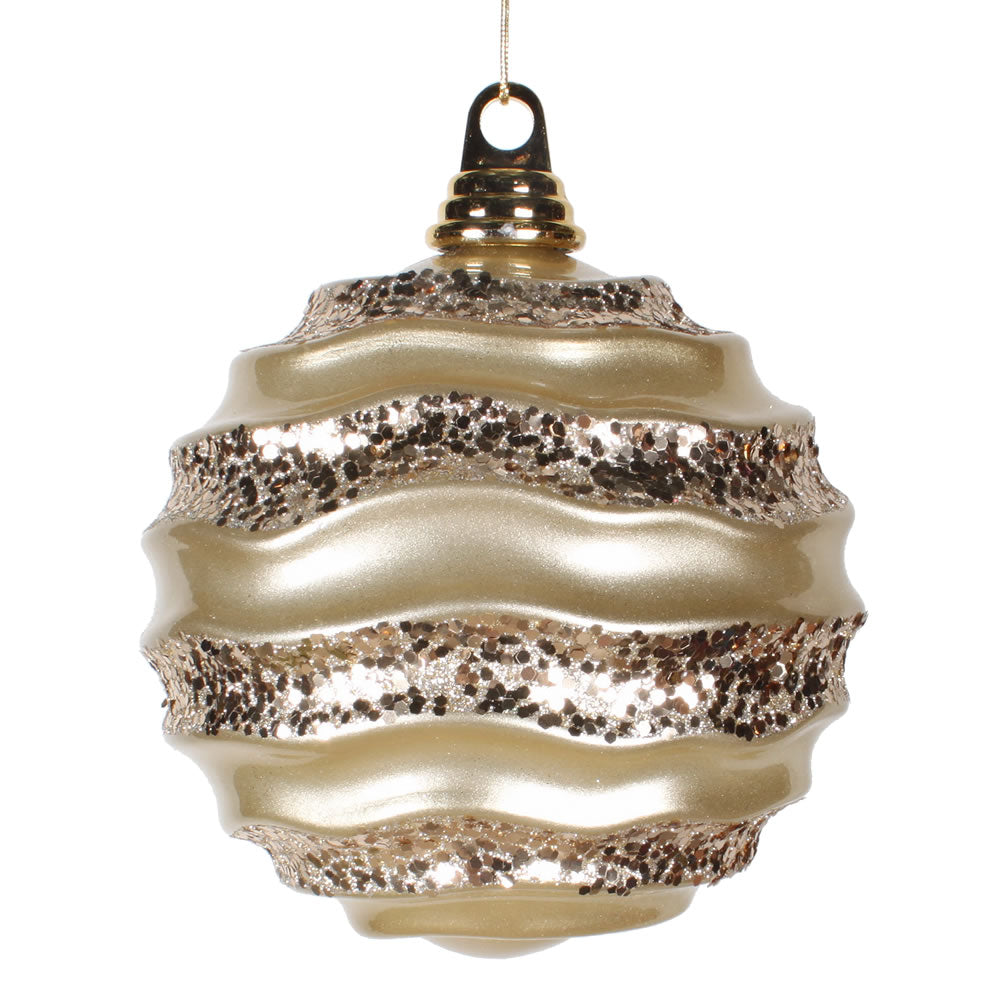 6'' Champagne Candy Glitter Wave Ball