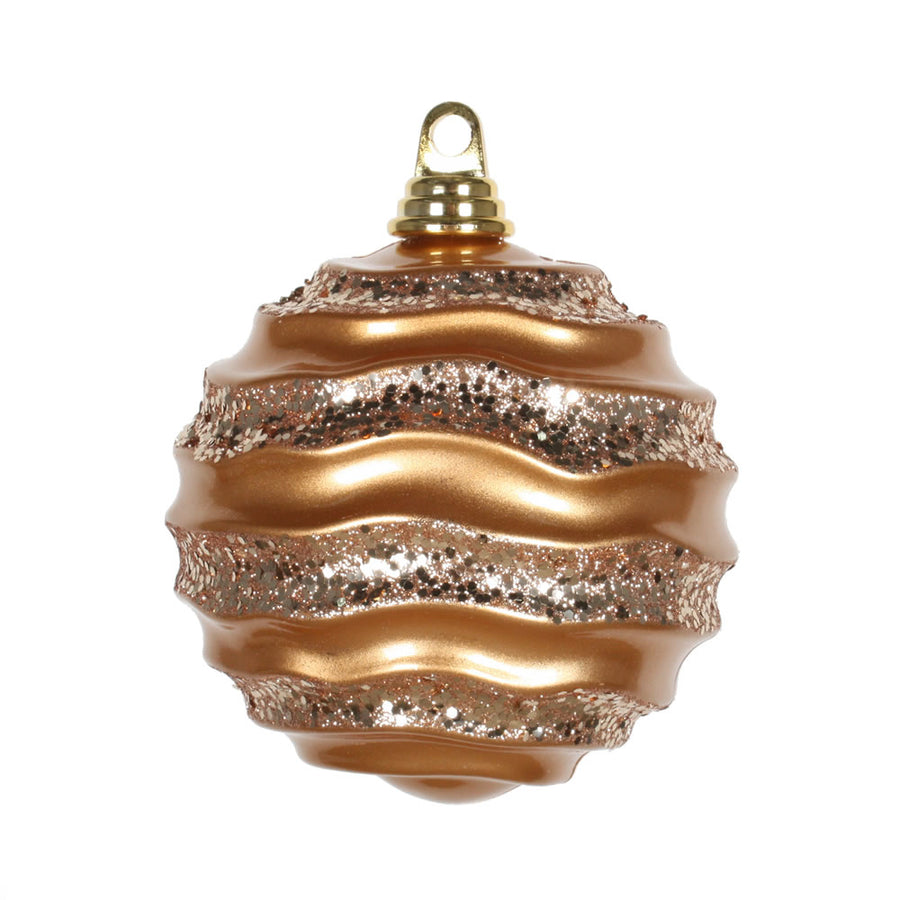 6'' Rose Gold Candy Glitter Wave Ball