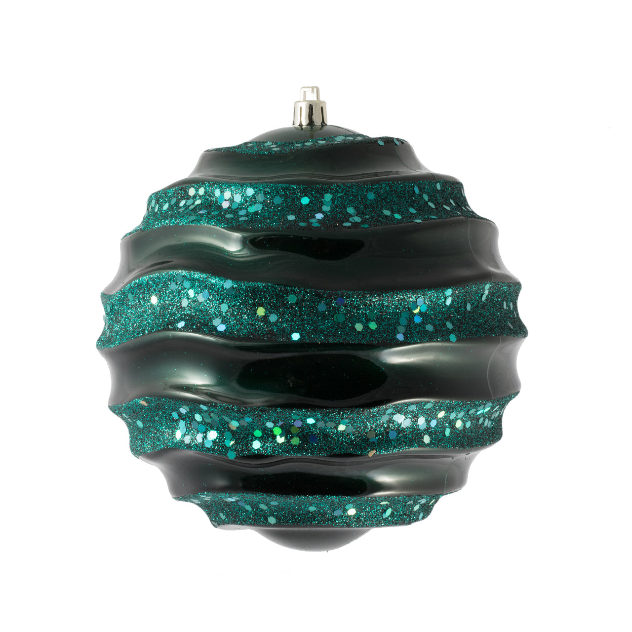 6'' Sea Blue Candy Glitter Wave Ball