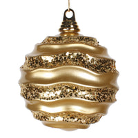 8'' Gold Candy Glitter Wave Ball