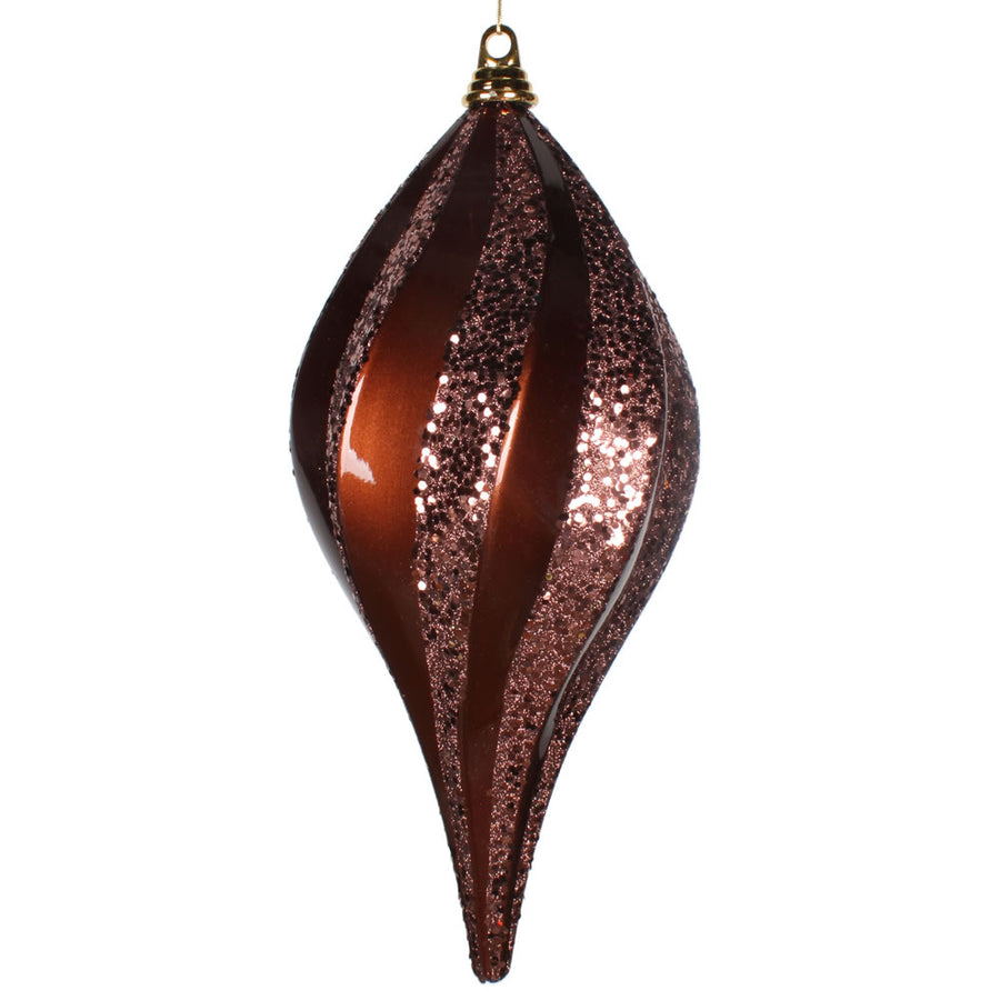 8'' Chocolate Candy Glitter Swirl Drop
