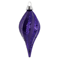 8'' Plum Candy Glitter Swirl Drop