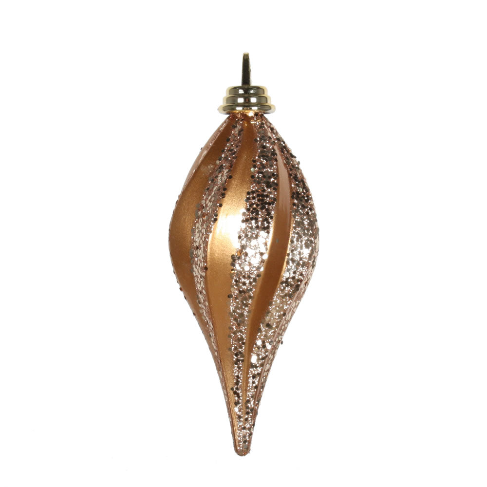 8'' Rose Gold Candy Glitter Swirl Drop