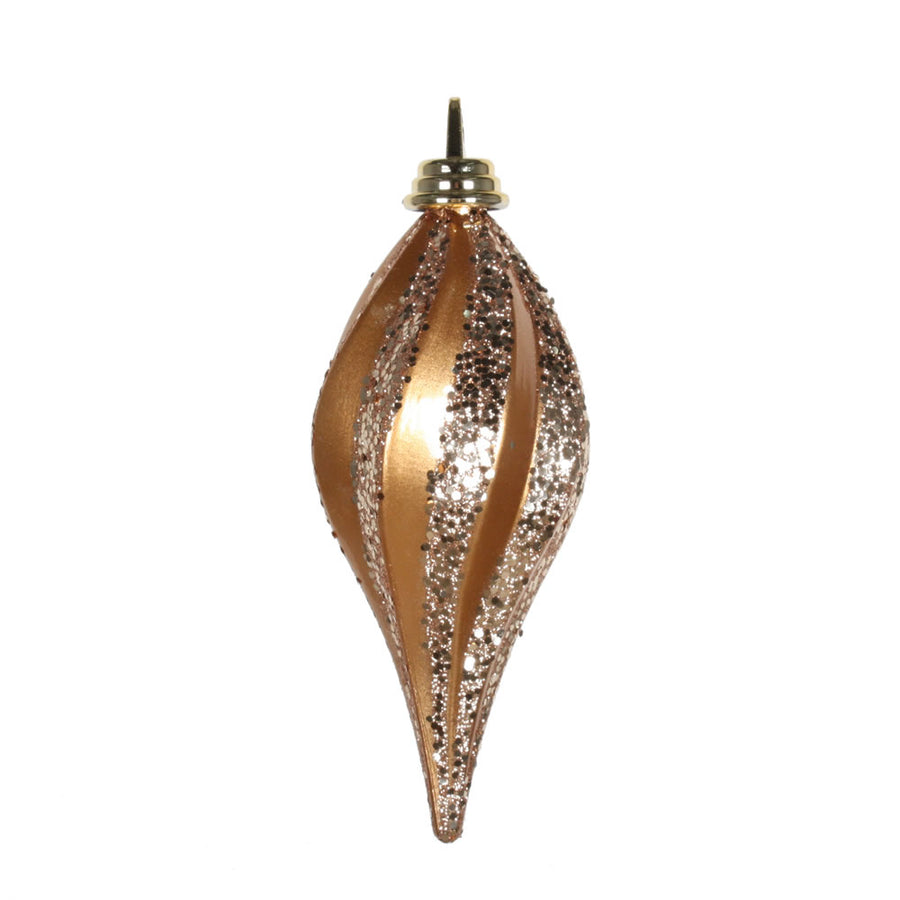 8'' Rose Gold Candy Glitter Swirl Drop