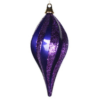 12'' Purple Candy Glitter Swirl Drop