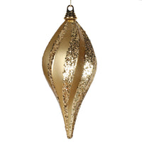 12'' Gold Candy Glitter Swirl Drop