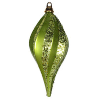 12'' Lime Candy Glitter Swirl Drop