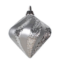 6'' Silver Candy Glitter Swirl Diamond