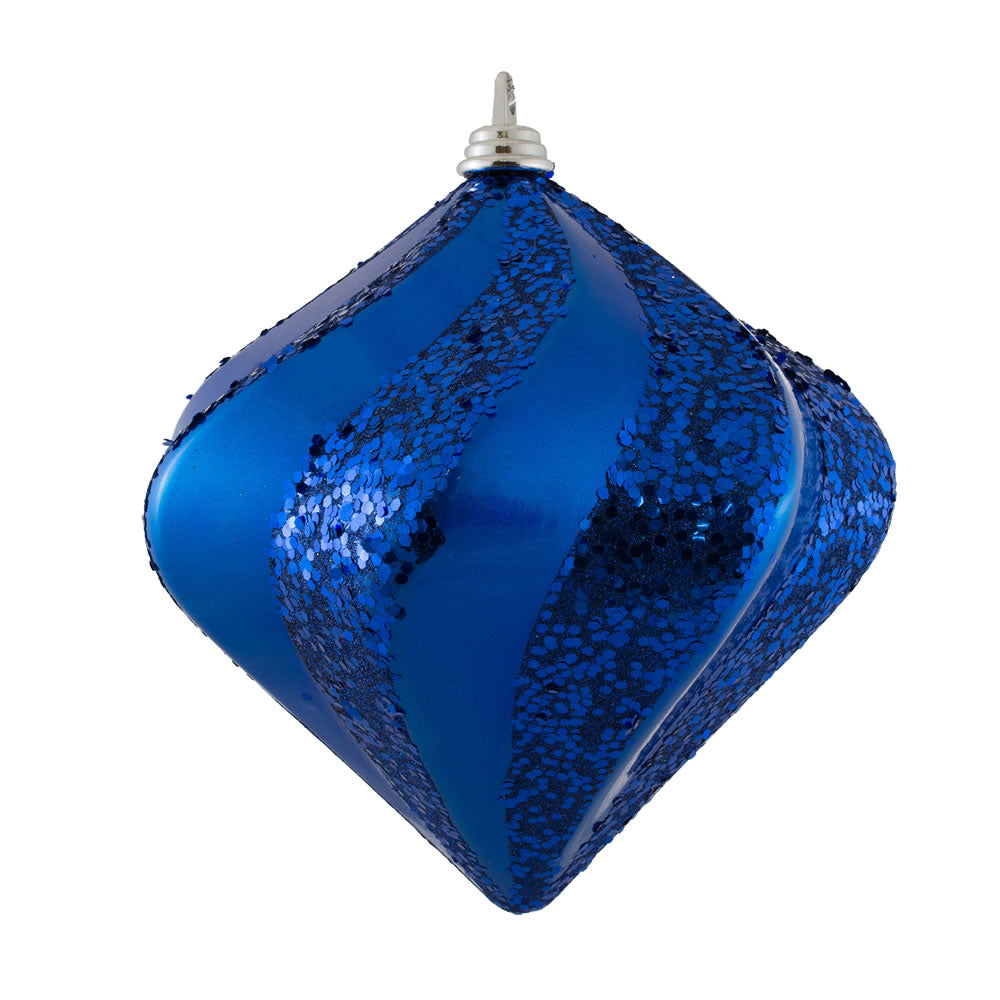 6'' Blue Candy Glitter Swirl Diamond