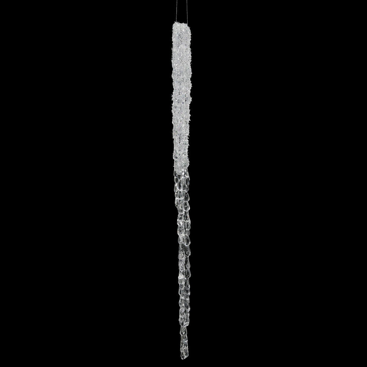 22" Clear Glitter Icicle