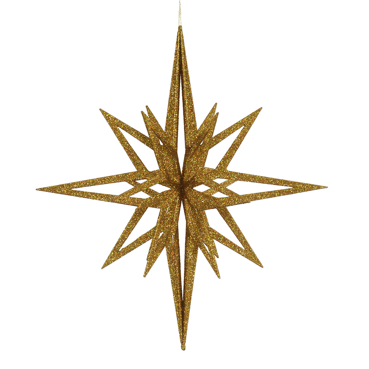 24" Gold 3D Glitter Star