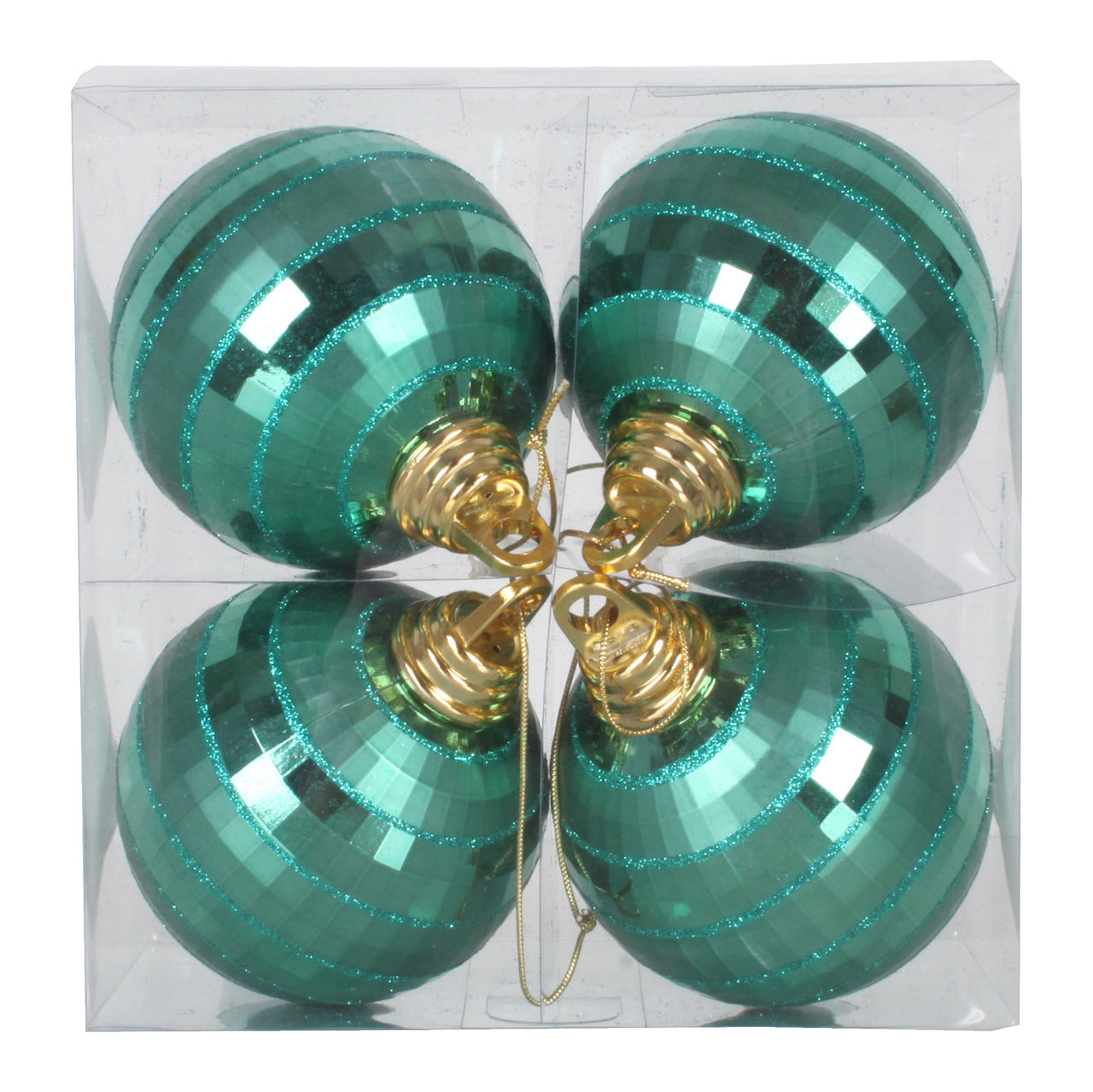 4" Emerald Shiny-Matte Mirror Ball