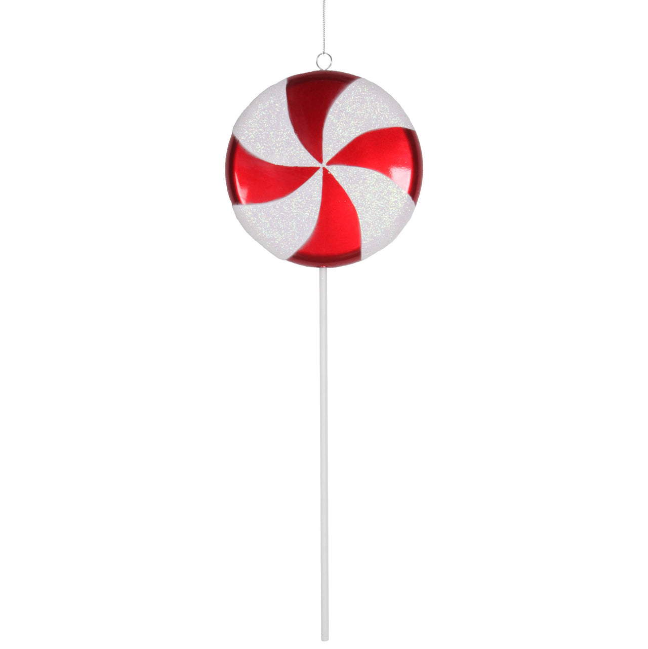17" Red-White Candy Lollipop