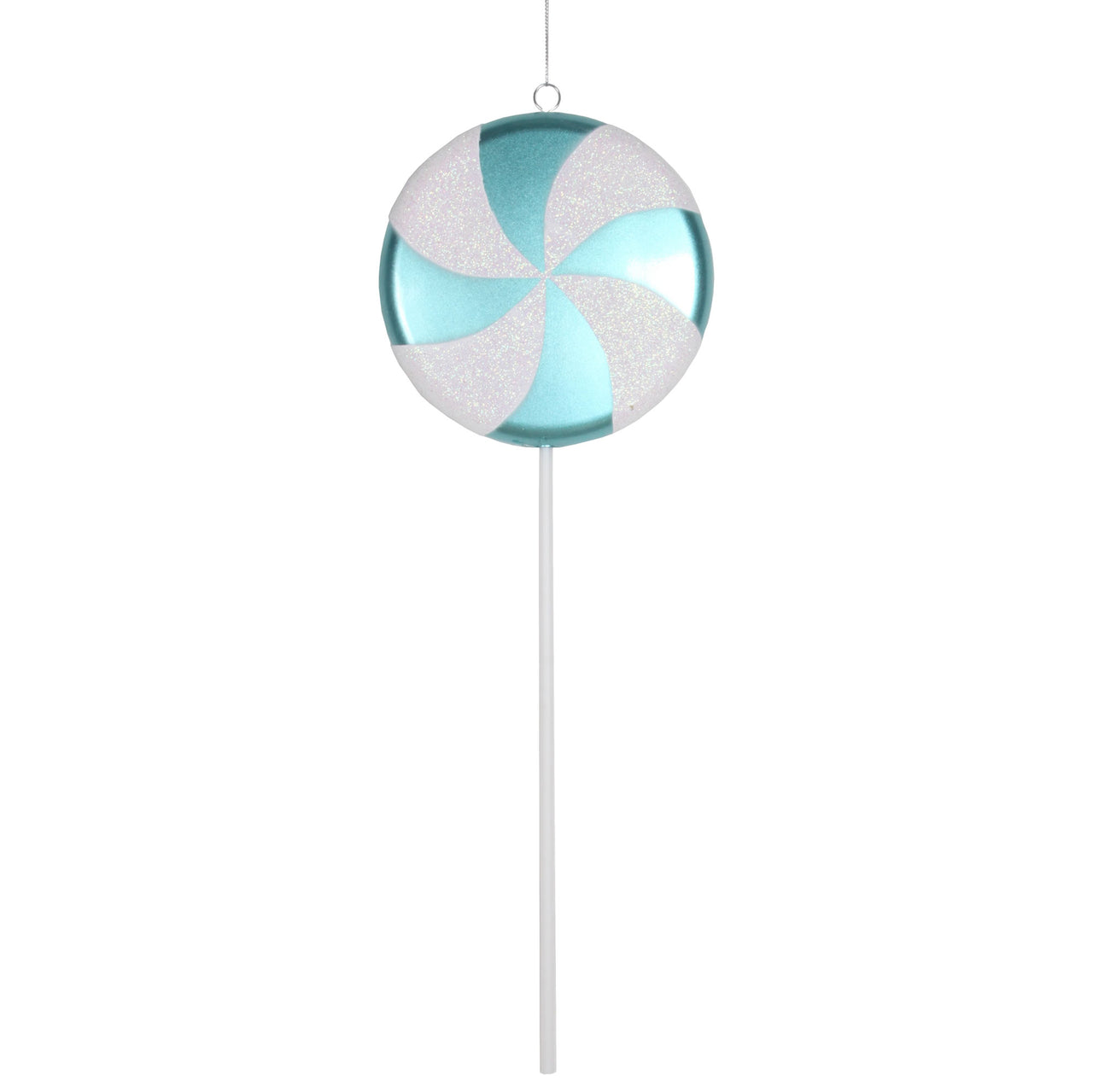 17" Teal-White Candy Lollipop