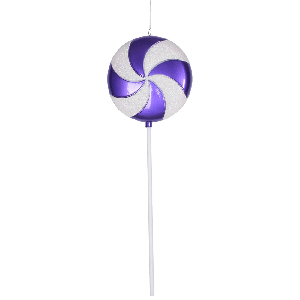 24" Purple-White Candy Lollipop