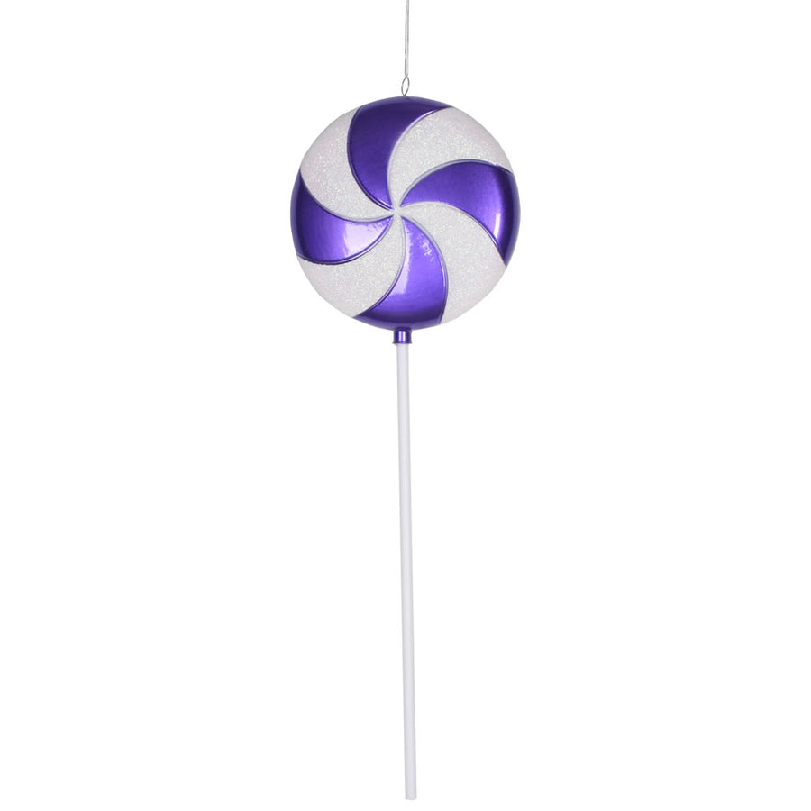 24" Purple-White Candy Lollipop