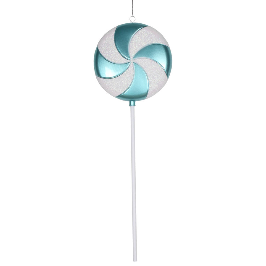 24" Teal-White Candy Lollipop