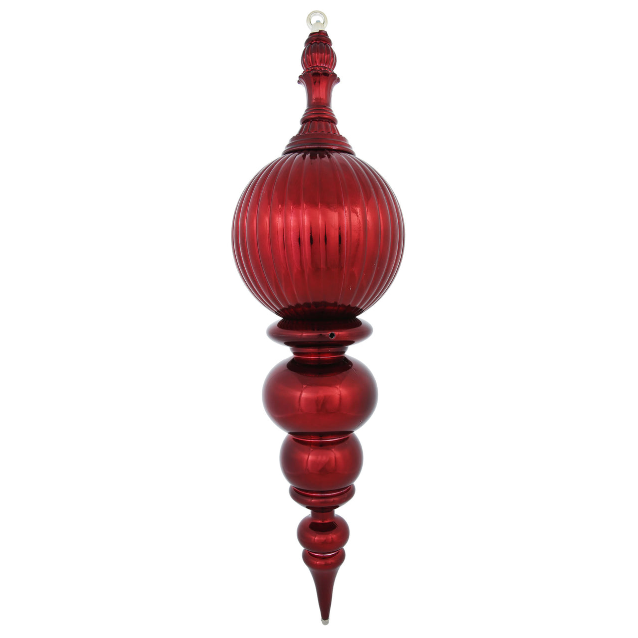 28" Burgundy Shiny Finial