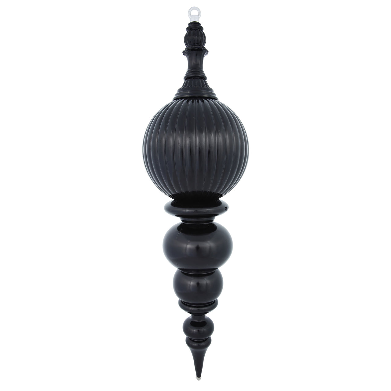 28" Black Shiny Finial