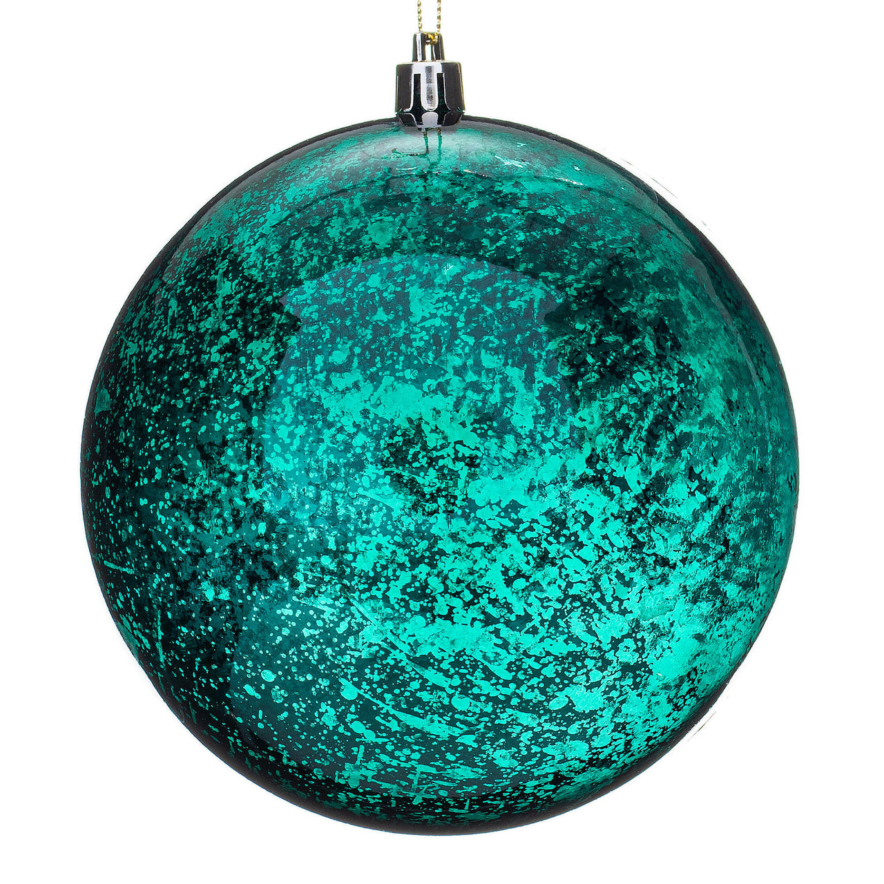 4.75" Sea Blue Shiny Mercury Ball