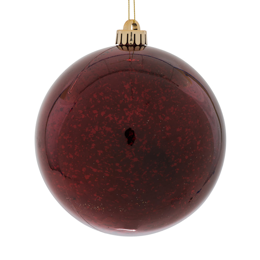 6" Burgundy Shiny Mercury Ball