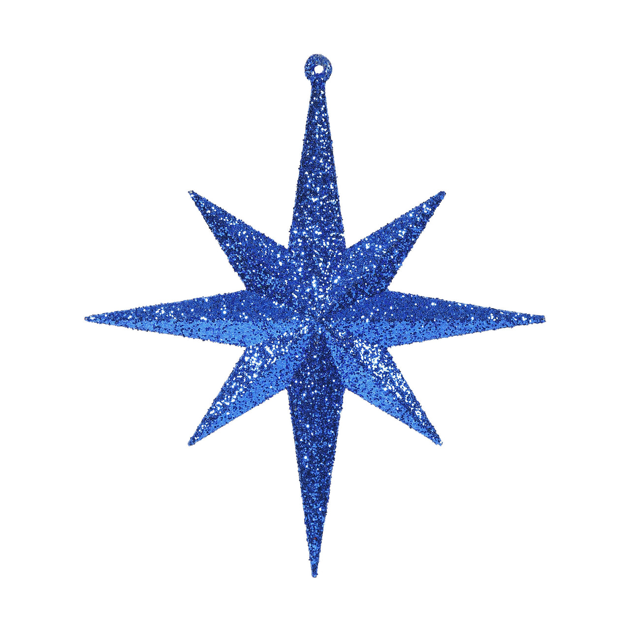 8" Blue Glitter Bethlehem Star