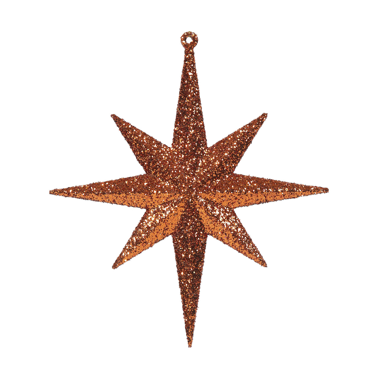 8" Burn Org Glitter Bethlehem Star