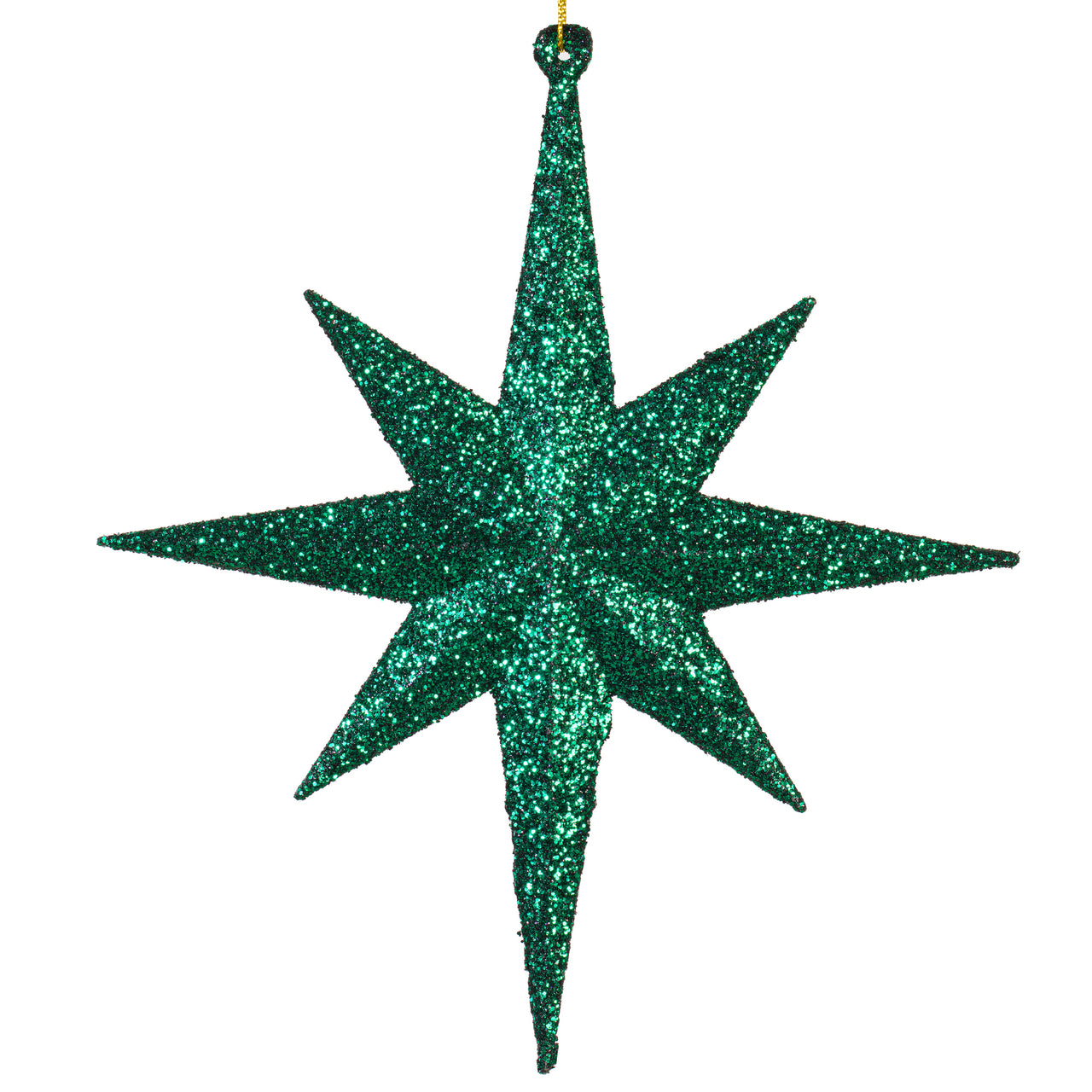 8" Emerald Glitter Bethlehem Star