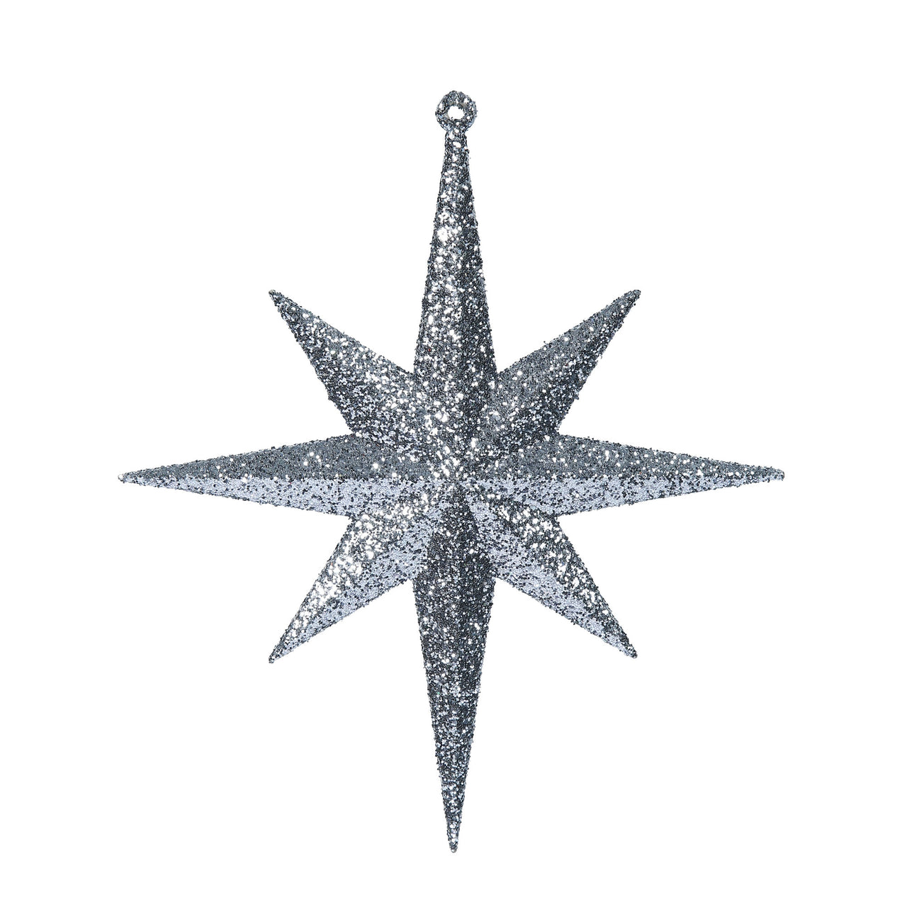 8" Pewter Glitter Bethlehem Star
