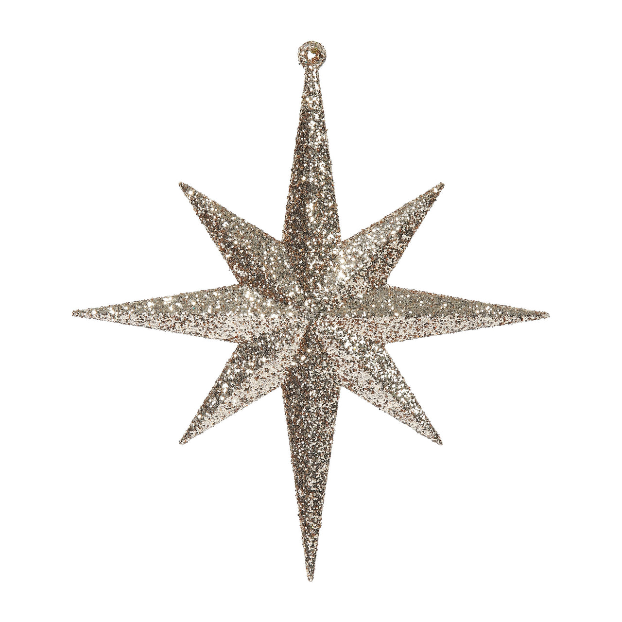 8" Rose Gold Glittr Bethlehem Star