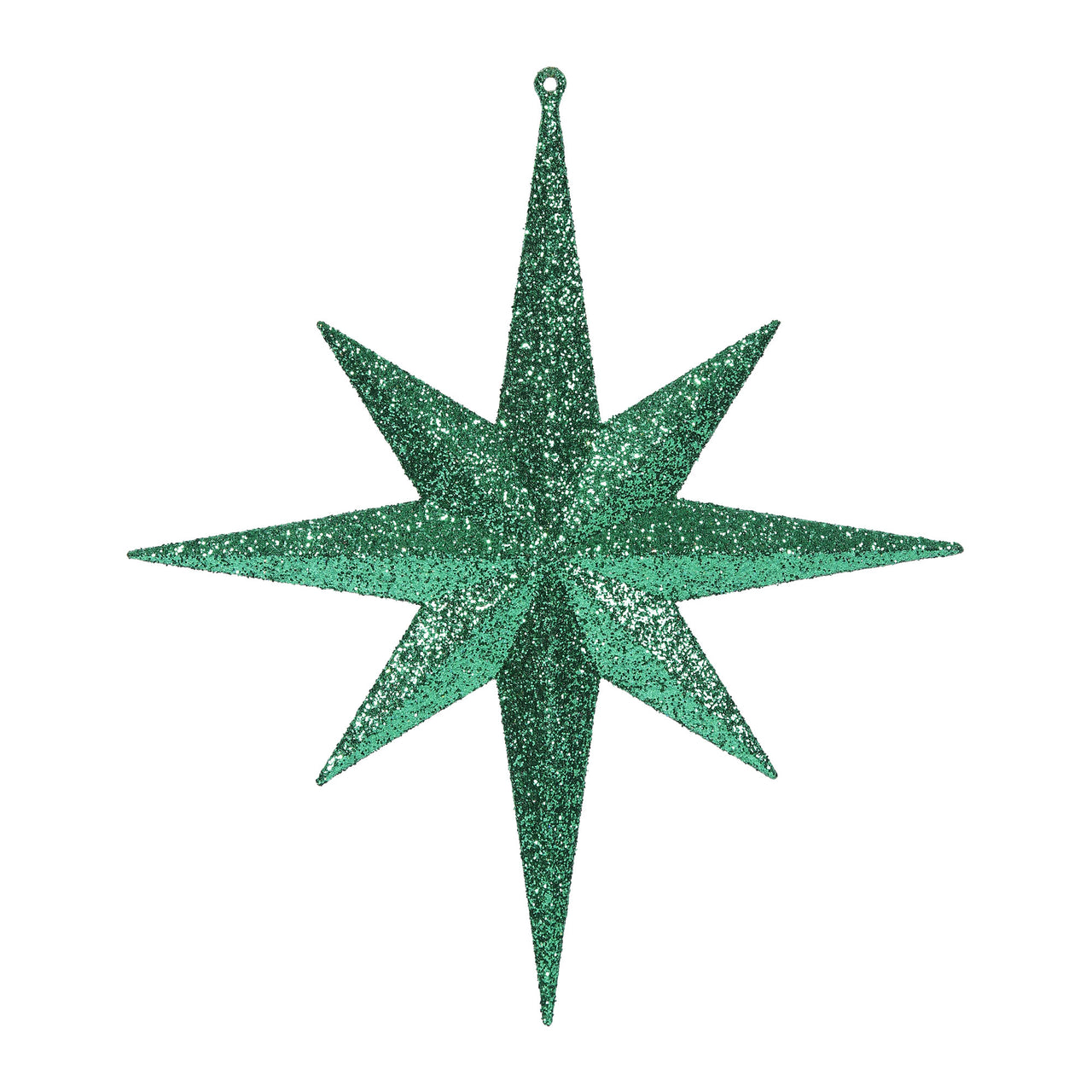 12" Green Glitter Bethlehem Star