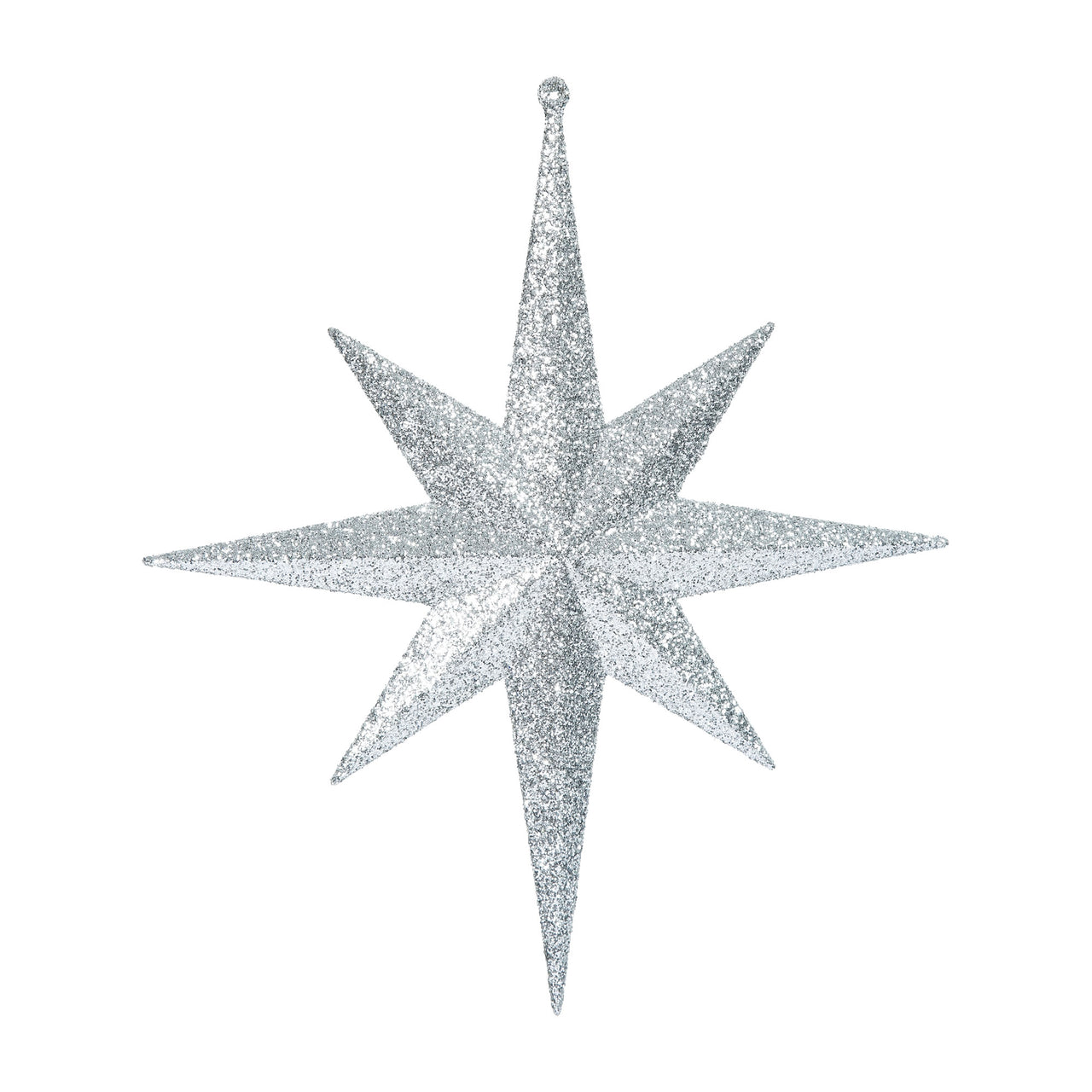 12" Silver Glitter Bethlehem Star