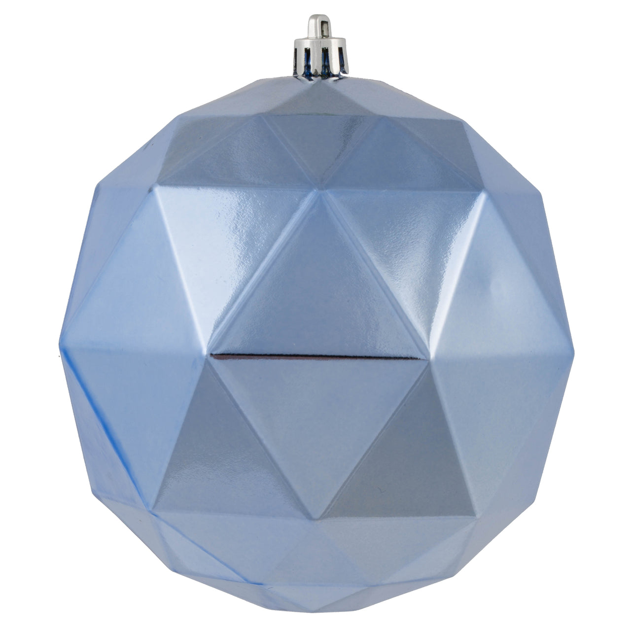 4.75" Periwinkle Shiny Geo Ball